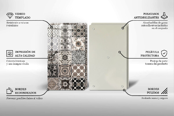 Tocător de bucătărie Placi decorative