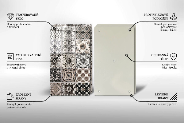 Tocător de bucătărie Placi decorative