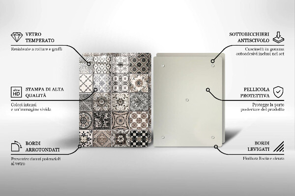 Tocător de bucătărie Placi decorative