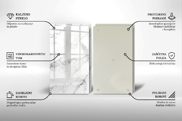 Tocător de bucătărie Textura eleganta de marmura