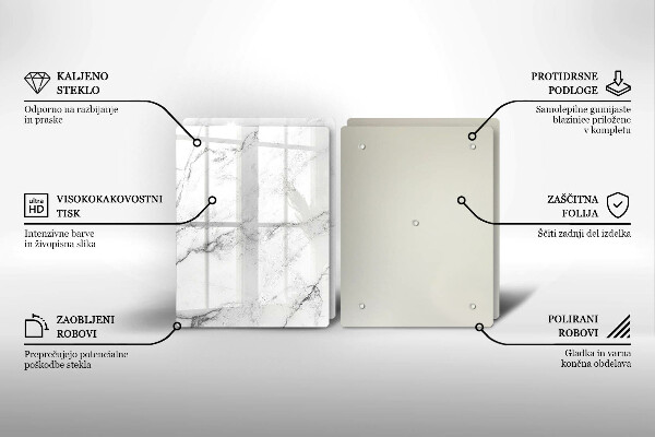 Tocător de bucătărie Textura eleganta de marmura
