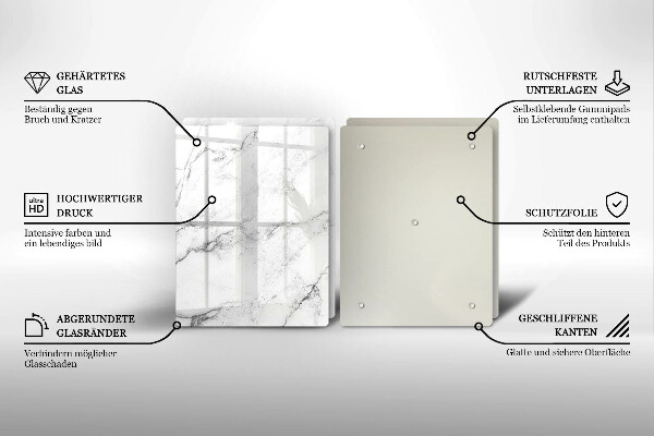 Tocător de bucătărie Textura eleganta de marmura