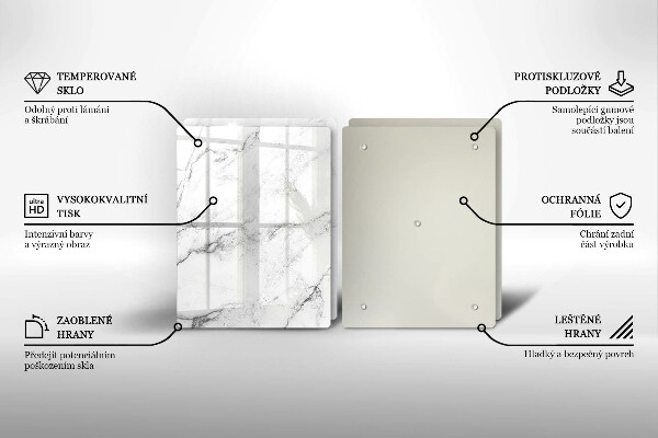 Tocător de bucătărie Textura eleganta de marmura