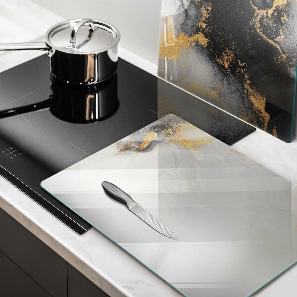 Tocător de bucătărie Abstracție cu aur