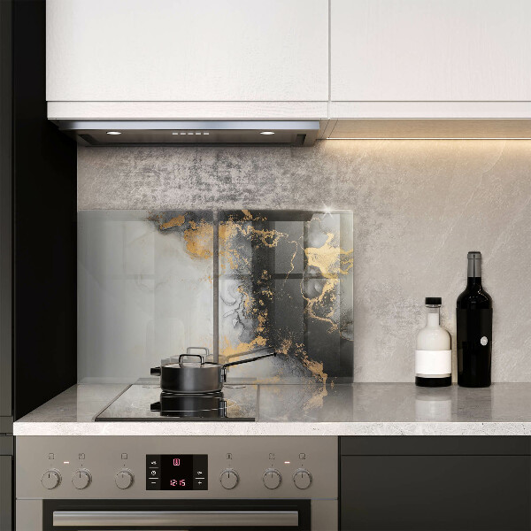 Tocător de bucătărie Abstracție cu aur