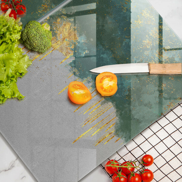 Tocător de bucătărie Abstracție cu aur