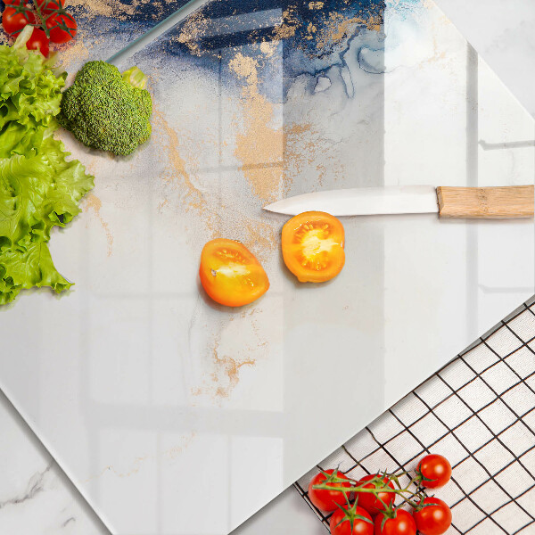 Tocător de bucătărie Abstracție cu albastru