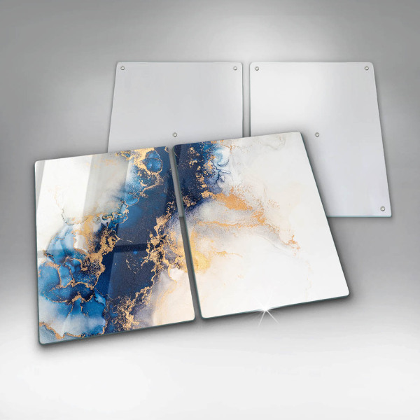 Tocător de bucătărie Abstracție cu albastru