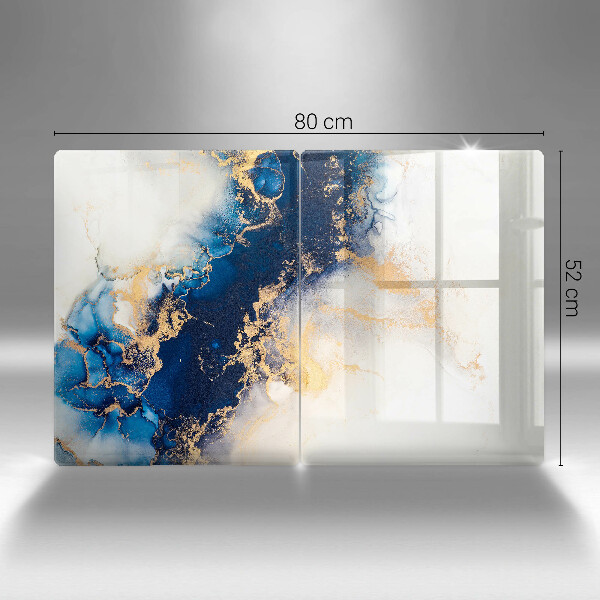 Tocător de bucătărie Abstracție cu albastru