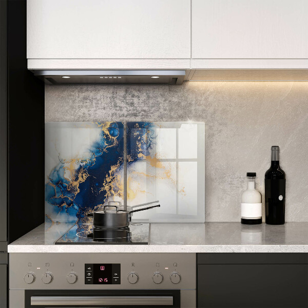 Tocător de bucătărie Abstracție cu albastru