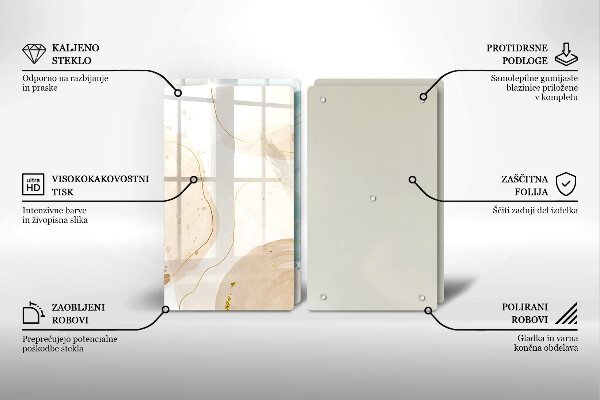 Tocător de bucătărie Forme boho luminoase