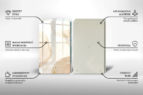 Tocător de bucătărie Forme boho luminoase