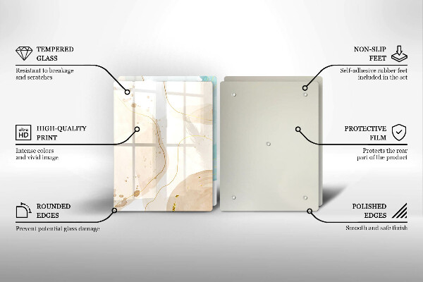 Tocător de bucătărie Forme boho luminoase