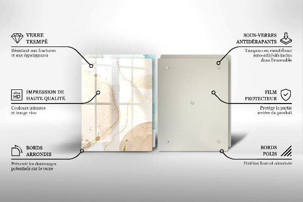 Tocător de bucătărie Forme boho luminoase