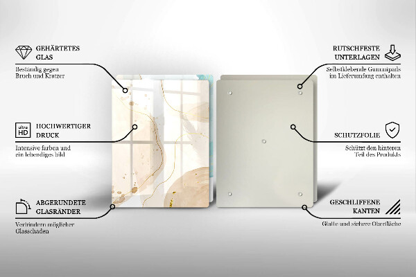 Tocător de bucătărie Forme boho luminoase