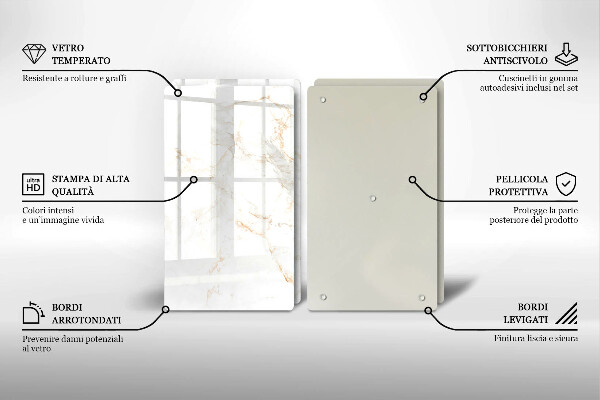 Tocător de bucătărie Piatra de marmura eleganta