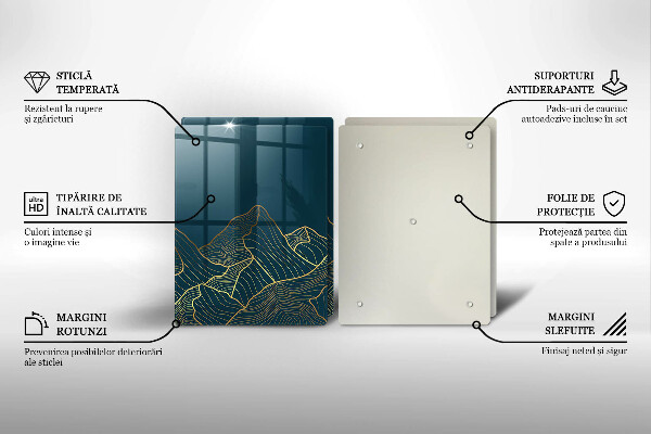Tocător de bucătărie Munți abstracti