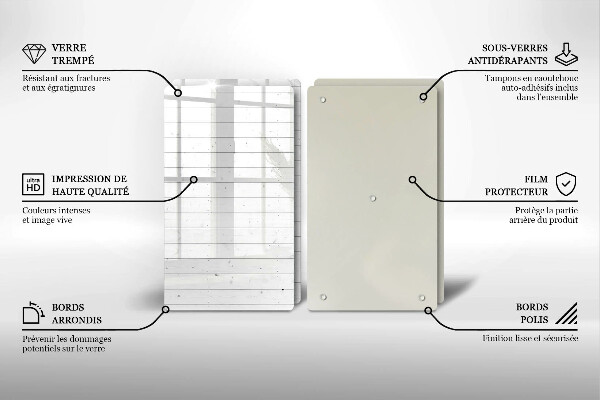 Tocător de bucătărie Placi moderne luminoase