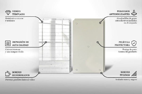 Tocător de bucătărie Placi moderne luminoase