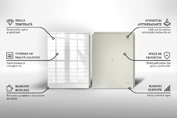 Tocător de bucătărie Placi moderne luminoase