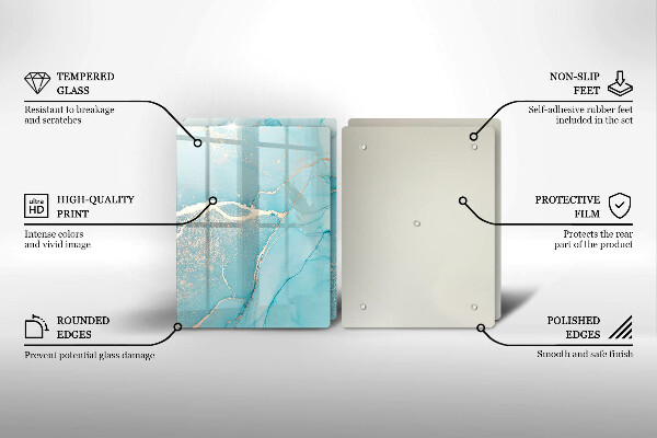 Tocător de bucătărie Abstracția pietrei