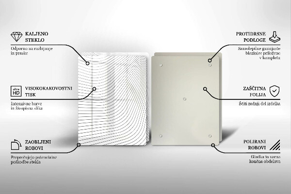 Tocător de bucătărie Model de linii moderne