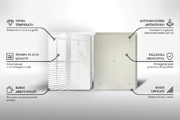 Tocător de bucătărie Model de linii moderne