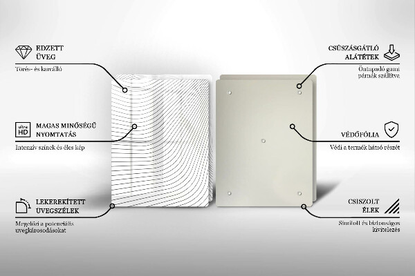 Tocător de bucătărie Model de linii moderne