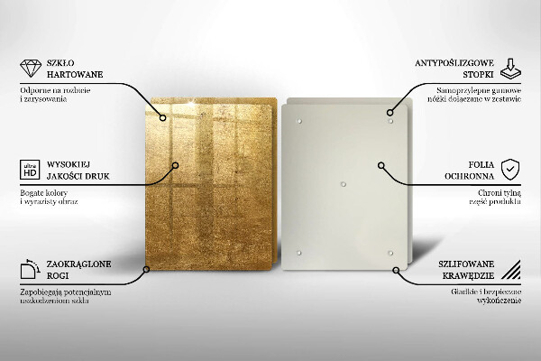 Tocător de bucătărie Fundal cu textură aurie