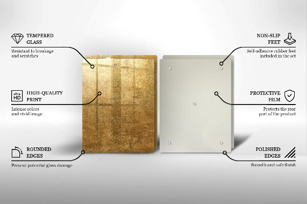 Tocător de bucătărie Fundal cu textură aurie