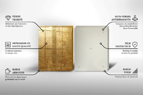 Tocător de bucătărie Fundal cu textură aurie