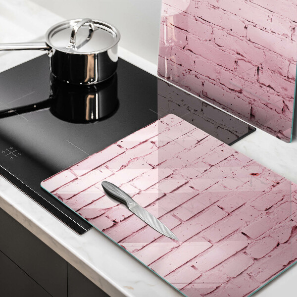 Tocător de bucătărie Perete de cărămidă pastel