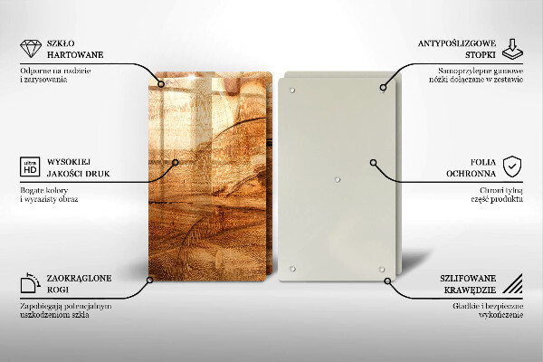 Tocător de bucătărie Textura placă de lemn