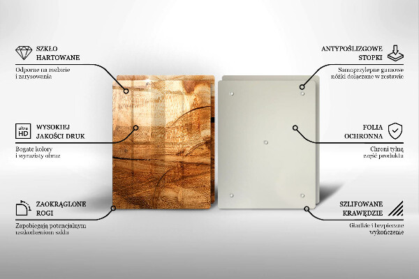 Tocător de bucătărie Textura placă de lemn