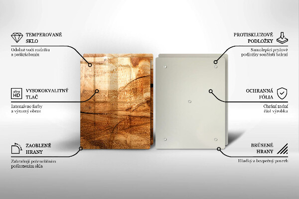 Tocător de bucătărie Textura placă de lemn