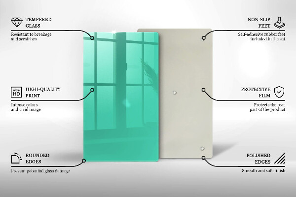 Tocător din sticlă Culoarea verde