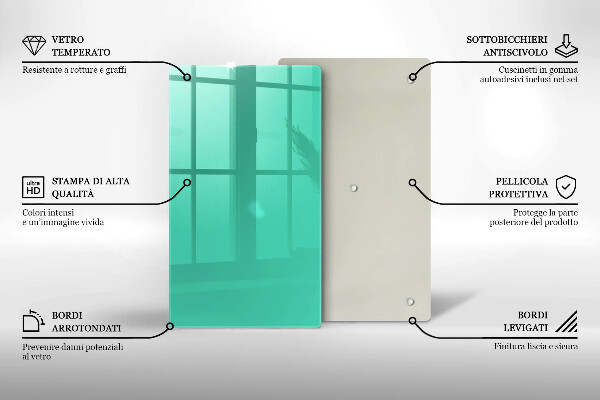 Tocător din sticlă Culoarea verde