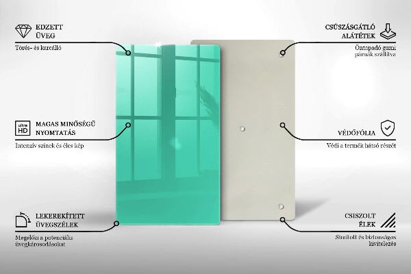 Tocător din sticlă Culoarea verde