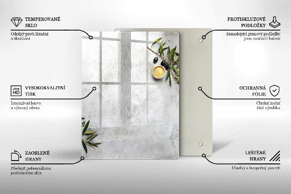 Tocător din sticlă Culoarea verde