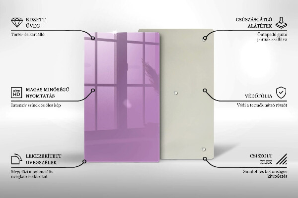 Tocător din sticlă Culoare violet