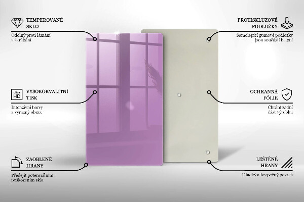 Tocător din sticlă Culoare violet