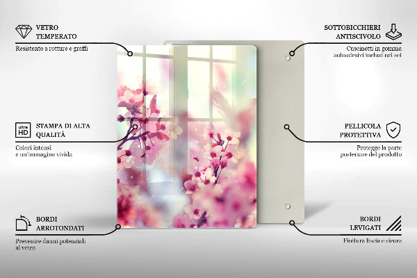 Tocător de bucătărie Scândură din lemn de culoare închisă