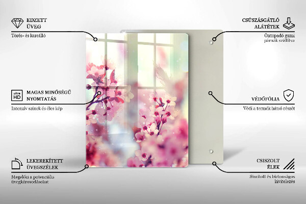 Tocător de bucătărie Scândură din lemn de culoare închisă