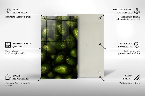 Tocător de bucătărie Fructe de avocado