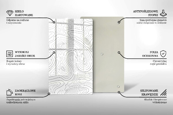 Tocător de bucătărie Forme abstracte