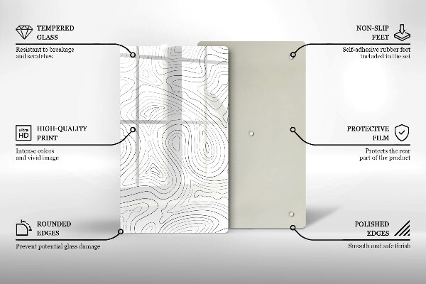 Tocător de bucătărie Forme abstracte