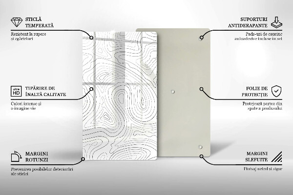 Tocător de bucătărie Forme abstracte