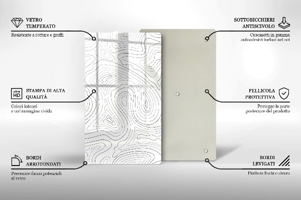 Tocător de bucătărie Forme abstracte
