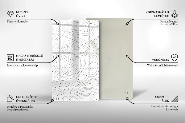 Tocător de bucătărie Forme abstracte