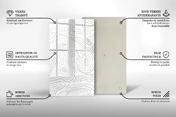 Tocător de bucătărie Forme abstracte